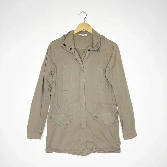 James Perse Utility Anorak Light Jacket Greystone Size Small - Picture 3 of 7